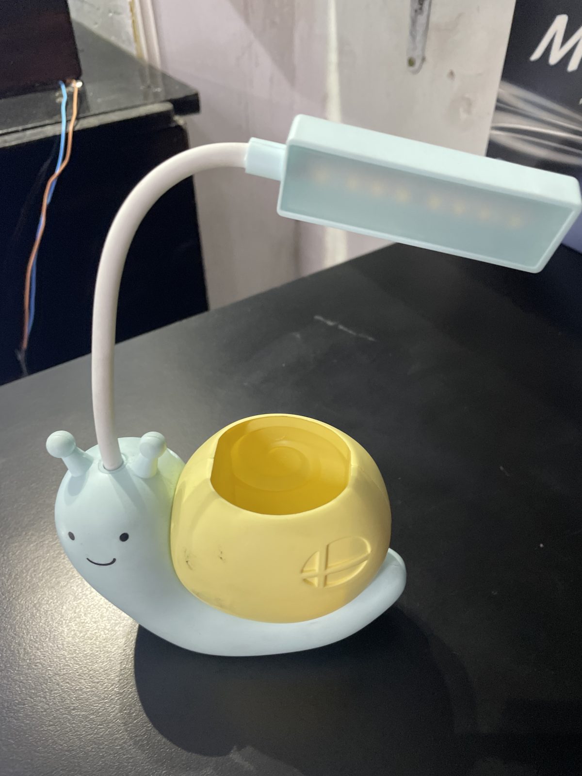 Lampara Led - Caracol - Lapicero - Celeste