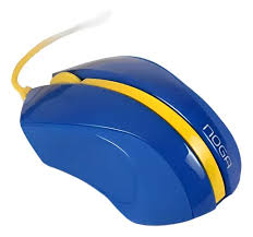 MOUSE CABLE NOGA NGM420 CELESTE AMARILLO