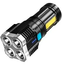 Linterna Led 4 Leds Recargable