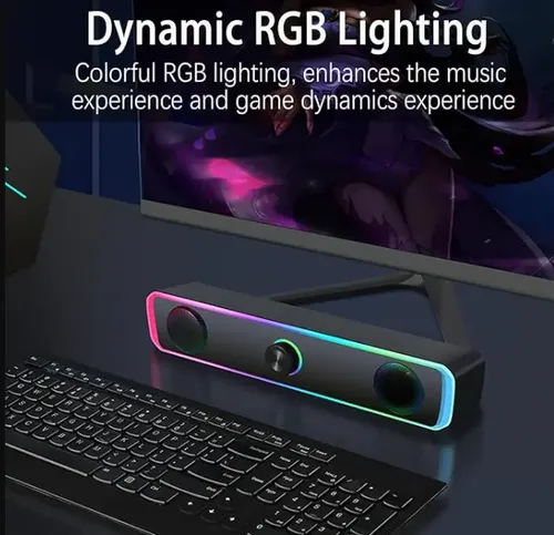 PARLANTE PC 2.0 TIPO BARRA RGB K2853