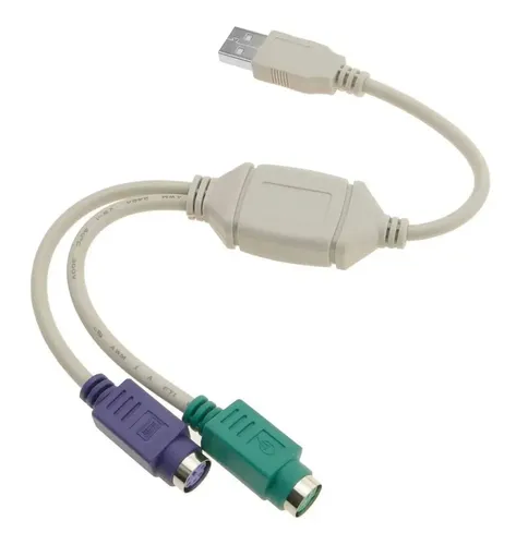 ADAPTADOR USB A 2 PS/2 M