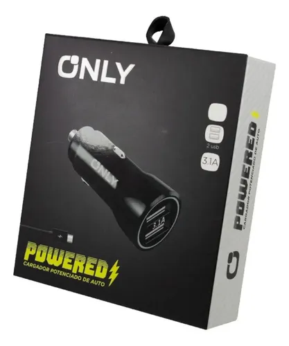 CARGADOR DE AUTO ONLY IPHONE 3.1 MOD 36 NEGRO