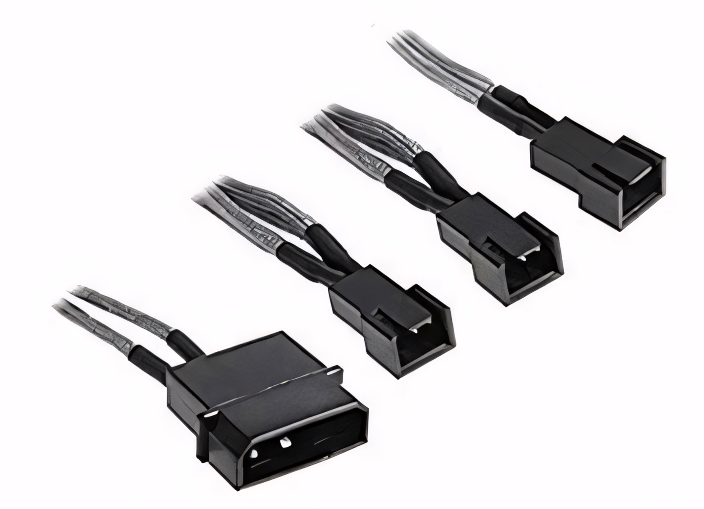 Cable Adaptador Molex a 3 Conectores de Cooler