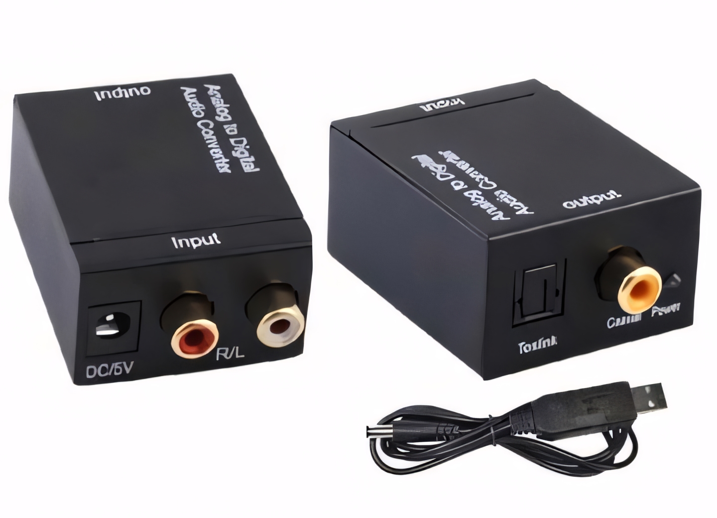 Adaptador RCA AUDIO a OPTICO