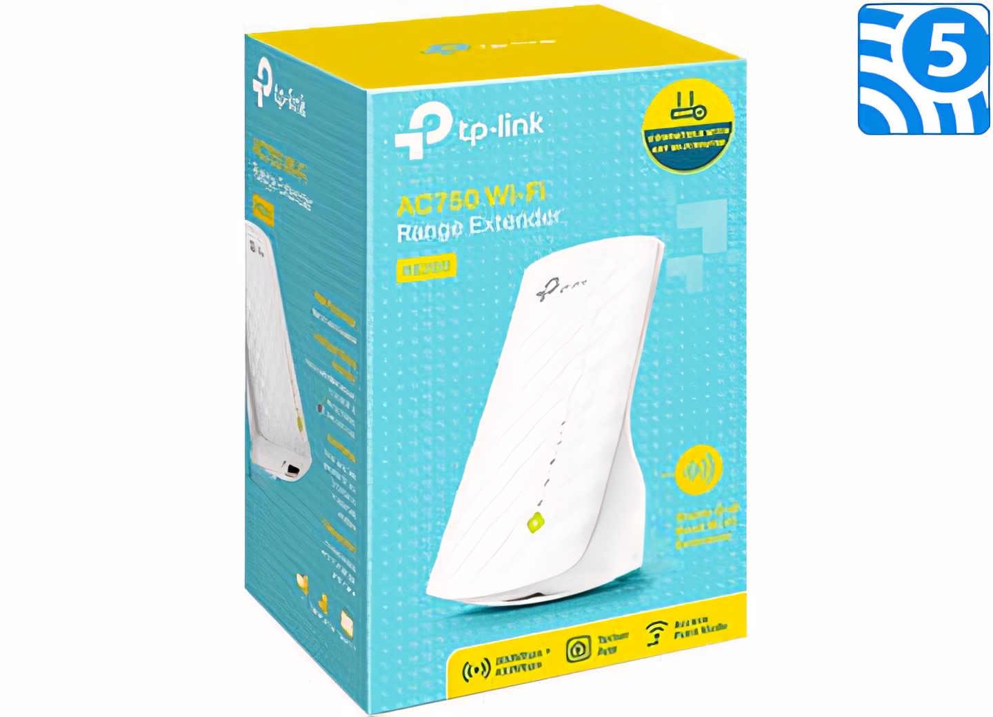 Repetidor de Red WiFi - 2.4Ghz y 5.0Ghz - 433Mbps - TP-LINK TL-WA850RE