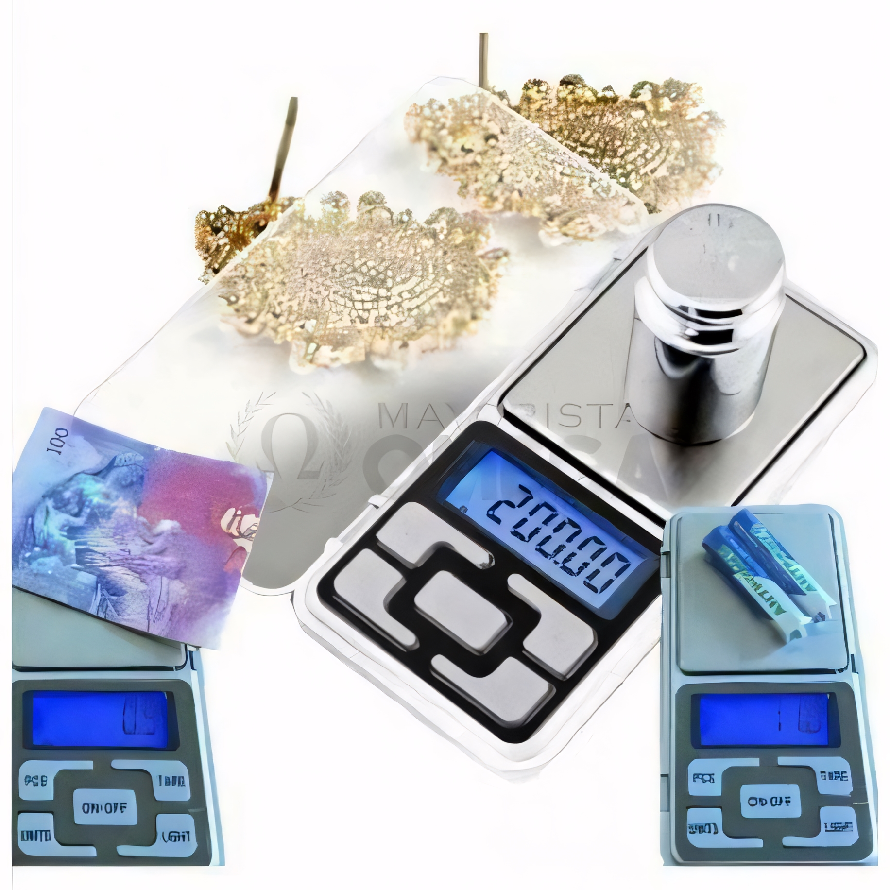 Balanza de Presicion 0,01g a 500g - pila AAA x2