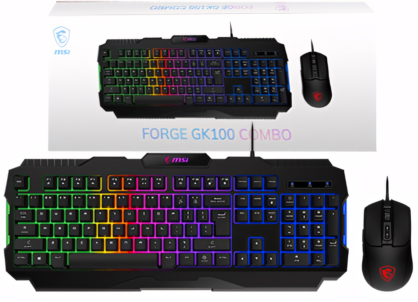Kit  Teclado y Mouse  - MSI FORGE GK100