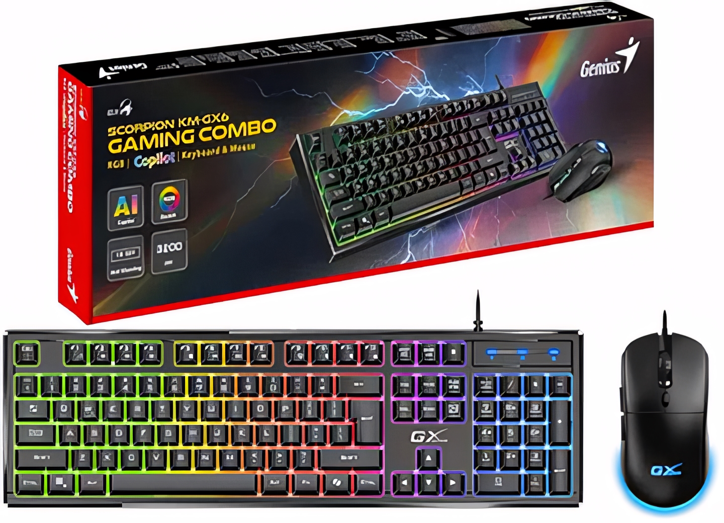 Kit  Teclado y Mouse  - GENIUS SCORPION KM-GX6