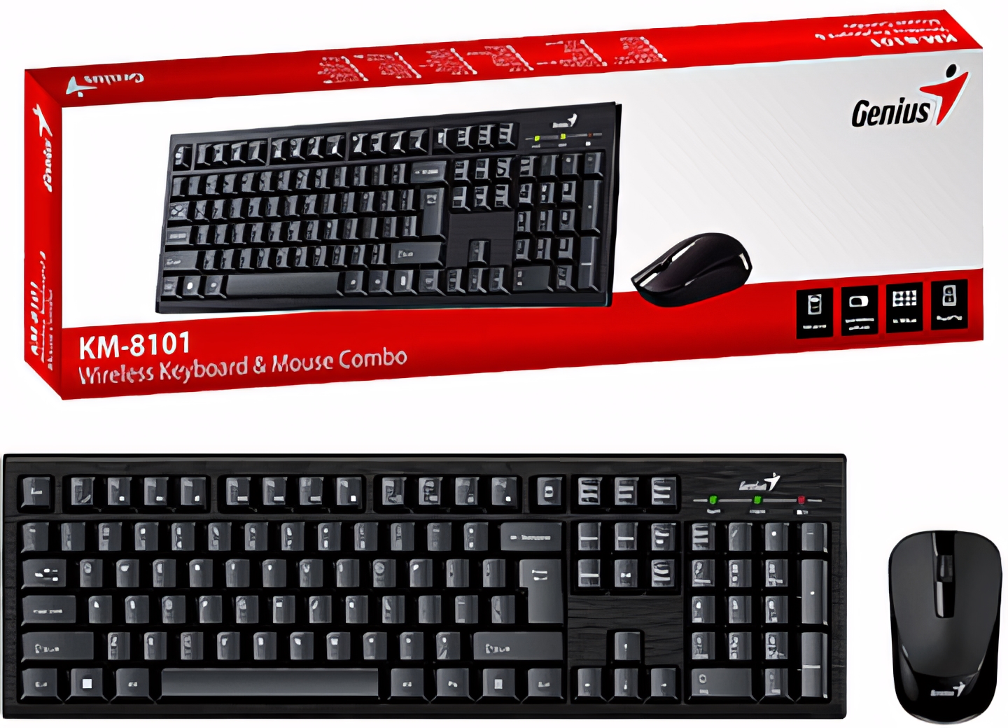 Kit  Teclado y Mouse  - GENIUS KM-8101 MULTIMEDIA
