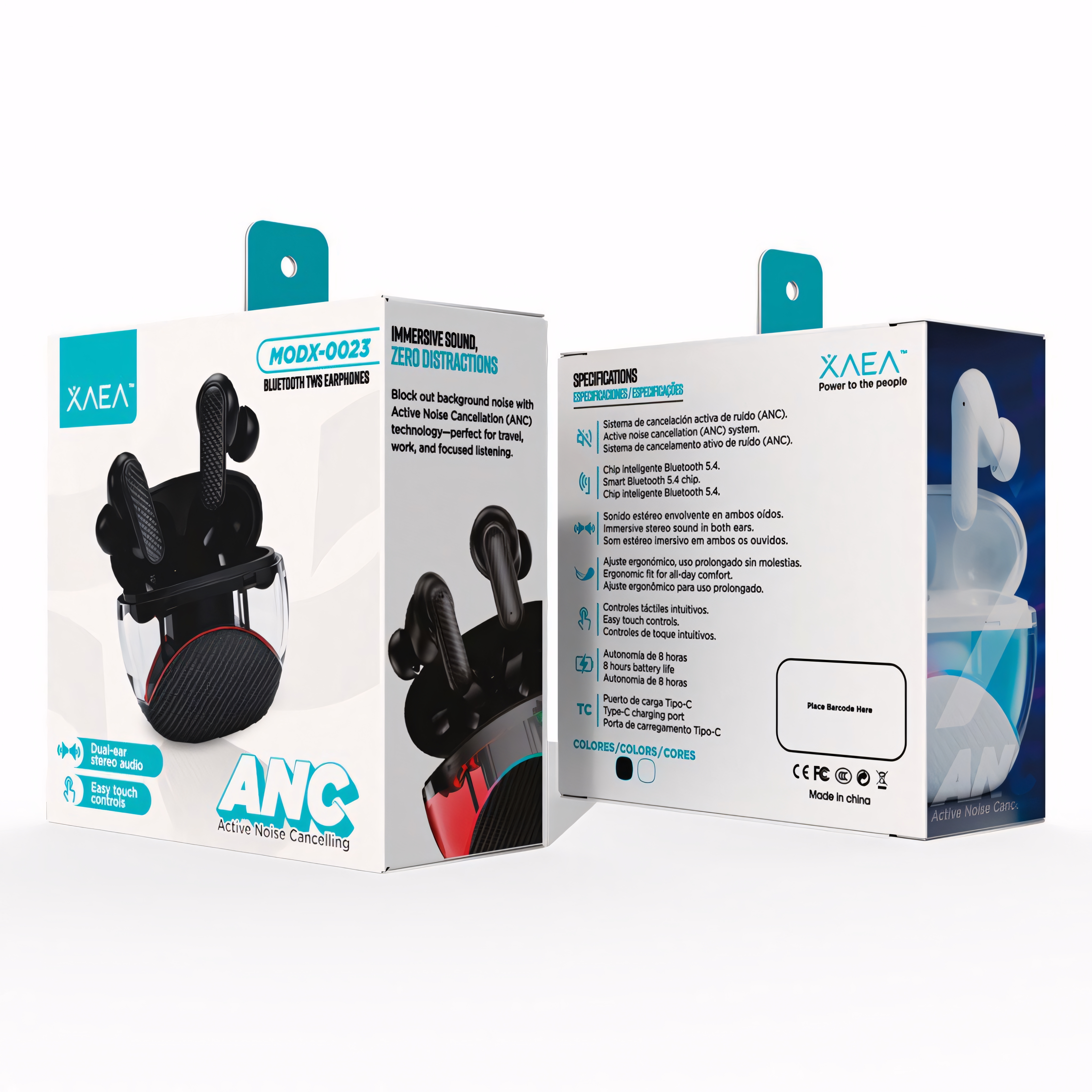 Auricualres Inear Bluetooth - MODX-003 ANC