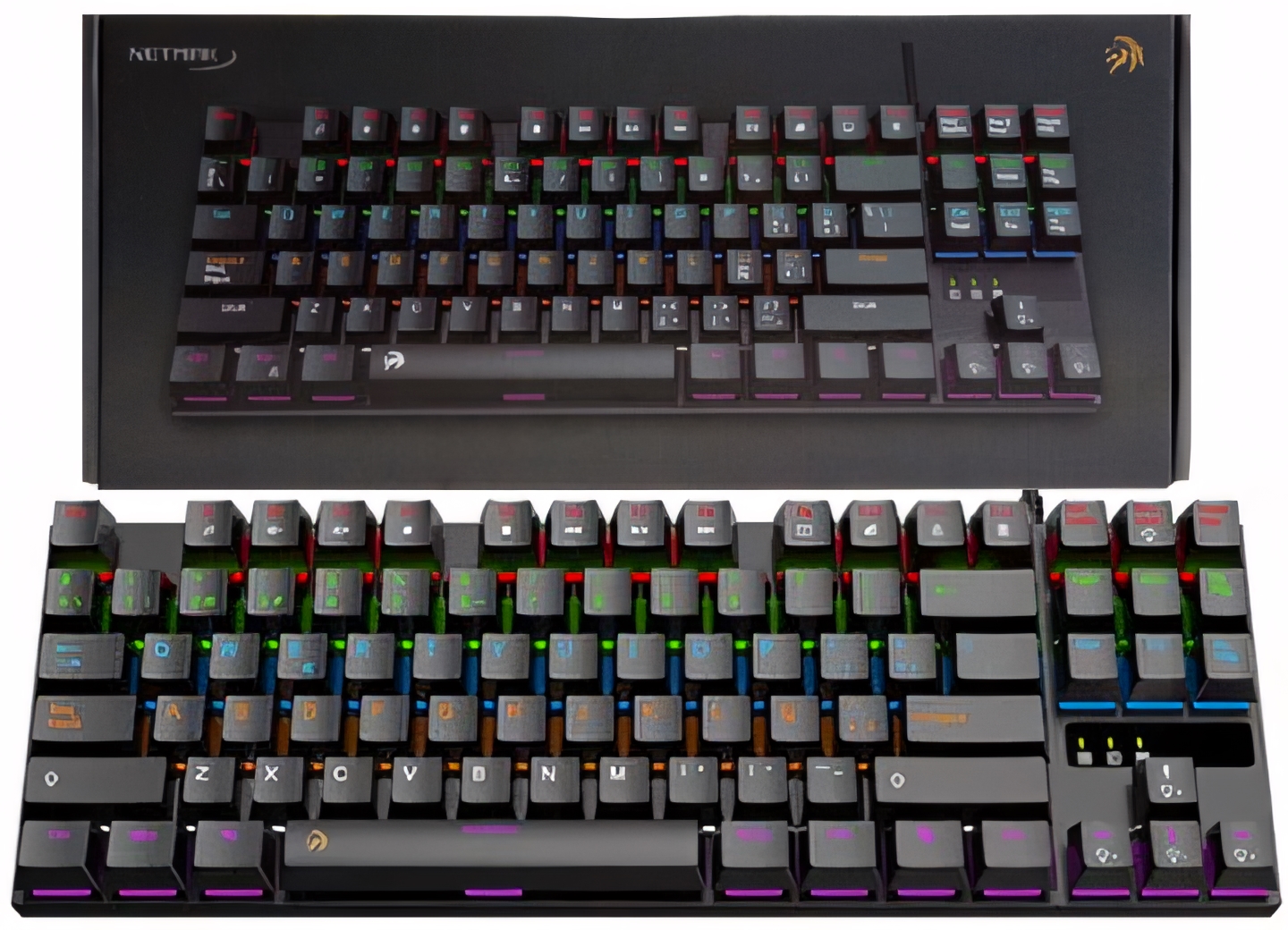 TECLADO NETMAK NM-SKILL SWITCH BLUE 8 MODOS RGB