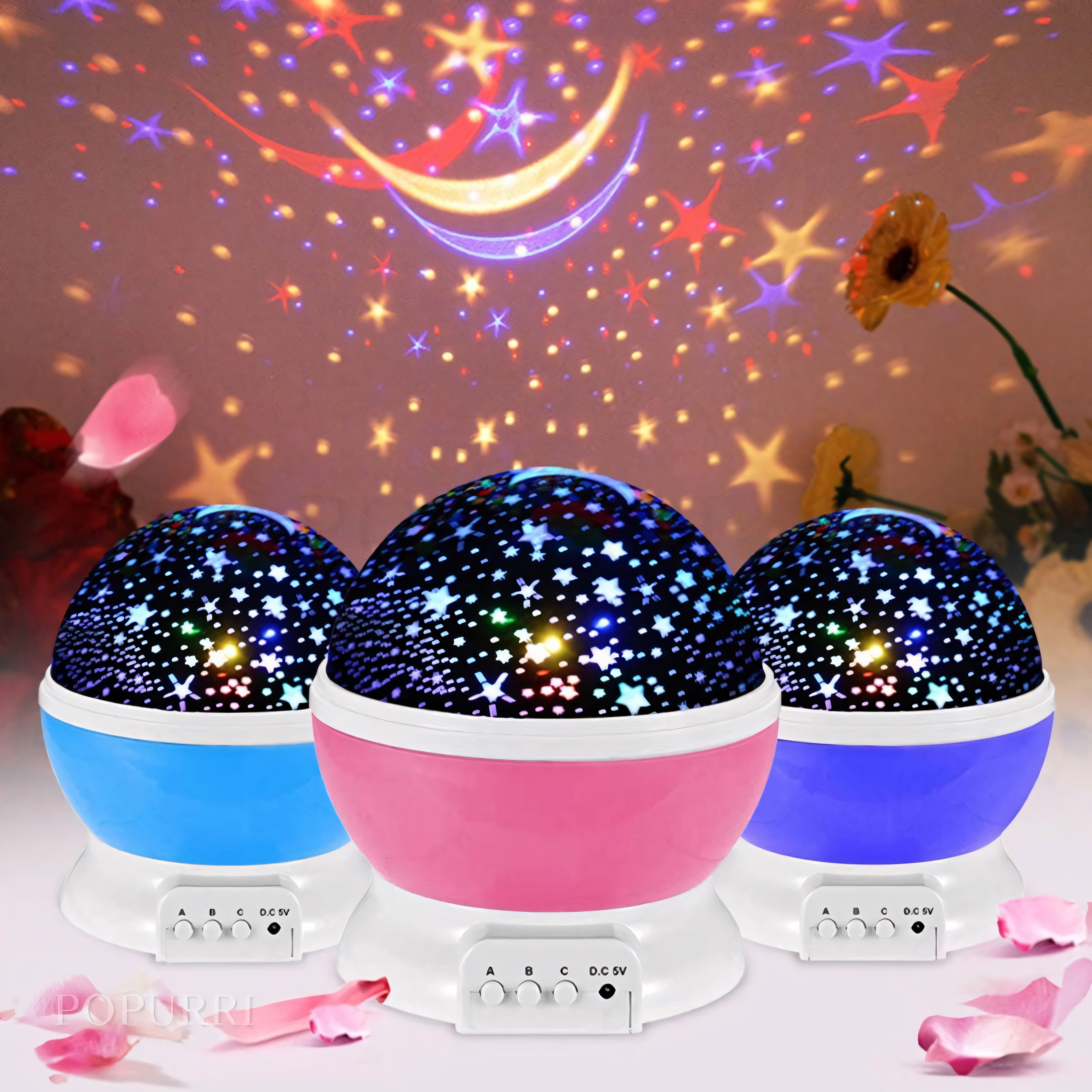 Proyector de Estrellas Giratorio