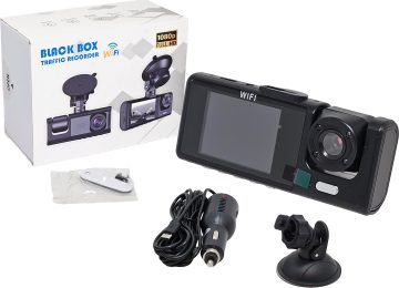 CAMARA DASHCAM 720P DUAL GRABA CALLE Y PASAJERO MICROFONO