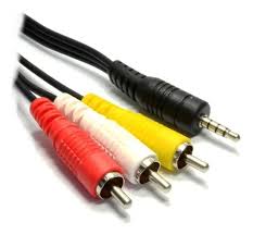 CABLE 3RCA ( AUDIO Y VIDEO ) A AUXILIAR 3.5 3MT DINAX