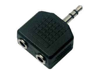 ADAPTADOR DIVISOR PLUG 3.5 A 2 JACK 3.5 STEREO