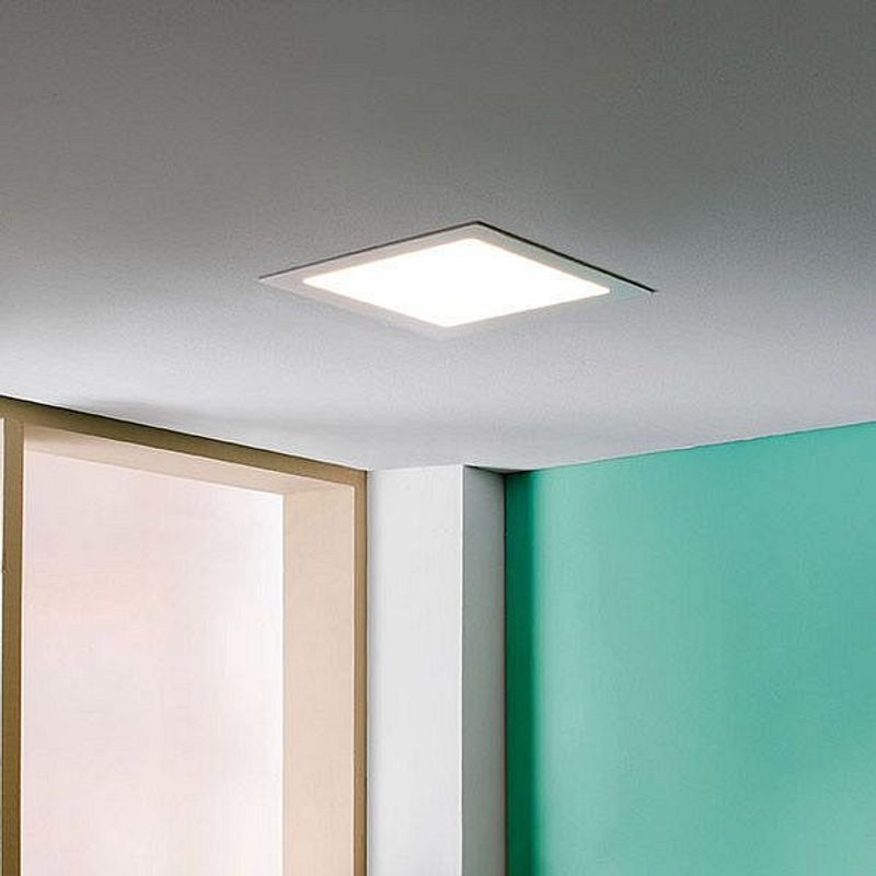 PLAFÓN LED DE EMBUTIR  CUADRADO 6W FRÍO