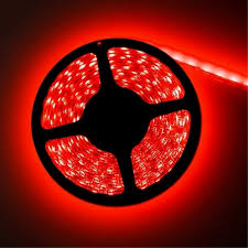 TIRA LED ROJA INTERIOR 5MTS SIN TRANSFORMADOR