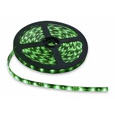 TIRA LED 5050 5MTS  EXTERIOR  VERDE  SIN TRASNFORMADOR