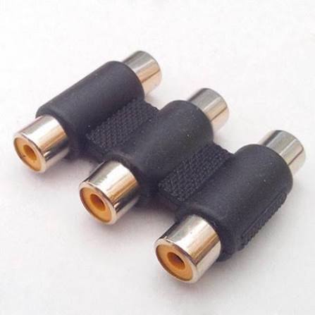 ADAPTADOR 3 RCA ( H ) A 3 RCA ( H )
