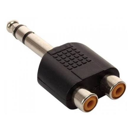 ADAPTADOR 2RCA ( H ) A PLUG 6.5 ( M )
