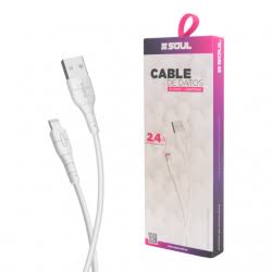 CABLE CARGA Y DATOS IPHONE SOUL LIGTHNING