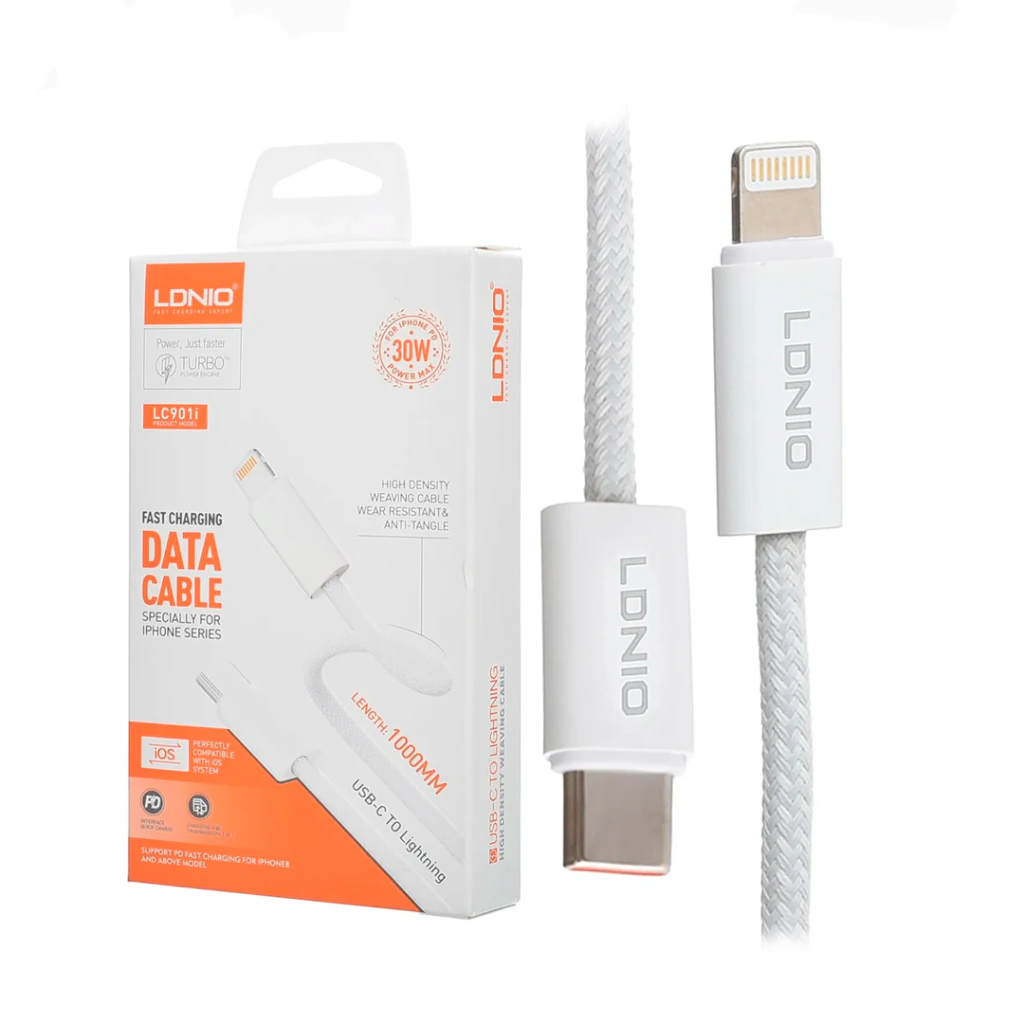 CABLE DATOS Y CARGA IPHONE LIGHTNING LDNIO