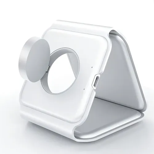 BASE DE CARGA 3 EN 1 INALAMBRICO IPHONE EARPODS APPLEWATCH