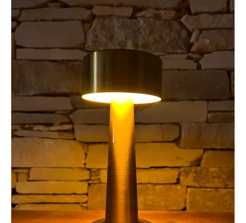 Velador Lampara sobremesa Led - simil bronce - Led - 3 modos