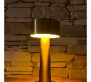 Velador Lampara sobremesa Led - simil bronce - Led - 3 modos