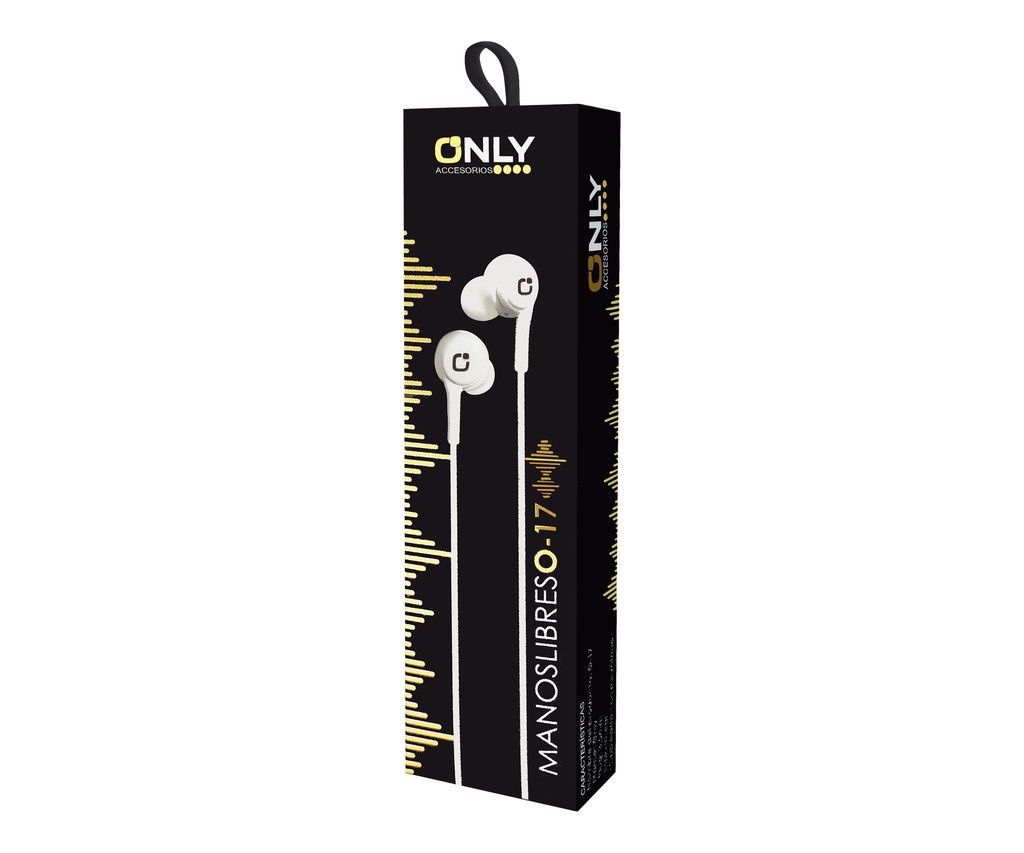 Auricualres Inear - Only- Manos Libres - MOD17- Blancos