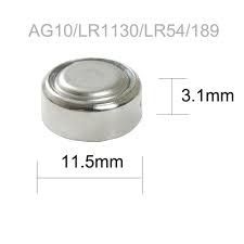 Pila Boton - LR54 LR1130 AG10 389A - 1.5V
