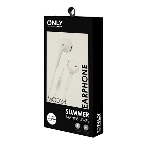 Auricualres Inear - Only- Manos Libres - MOD24- Blancos