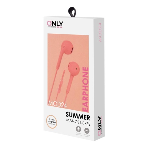 Auricualres Inear - Only- Manos Libres - MOD24- Rosa