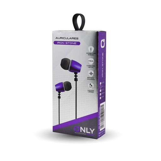Auricualres Inear - Only- Manos Libres - MOD26 - Violeta
