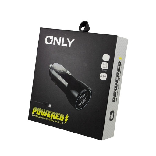 Cargador de Auto Only - Desmontable - V8 - Negro