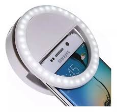 Aro de Luz led - Blacno - Para Celular - broche