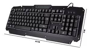 Teclado Gamer - Luces fijas - Base metalica