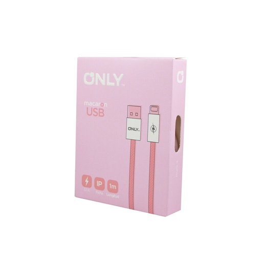 Cable de datos Iphone - Lightning - Mod117 - Only - Rosa 