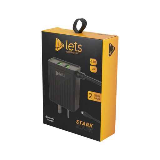 Cargador Lets - 2 Usb - Fijo-  V8 