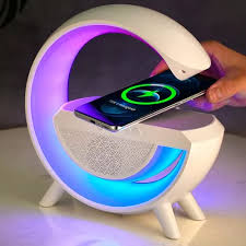 Luz de noche - Base carga Inalambrica - Tipo G - RGB - Parlante Bluetooth (copia)