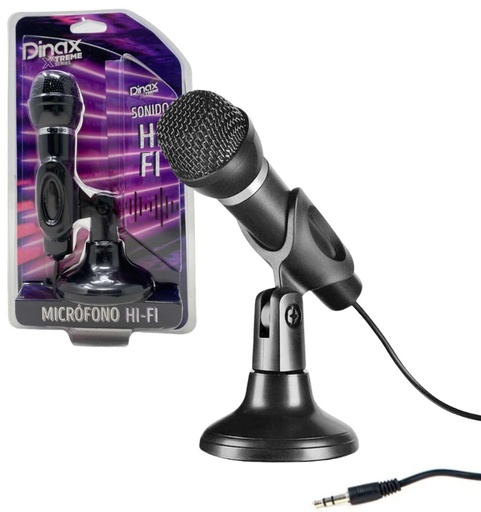 MIcrofono para PC - con base - Dinax 