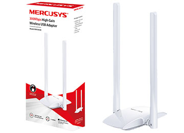 Adaptador Wifi- Mercusys -MW300H - 300Mbps - 2 Antenas
