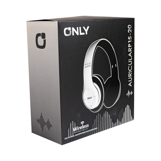 Auriculares Inalambricos Bluetooth  - Only - P15 - blanco negro