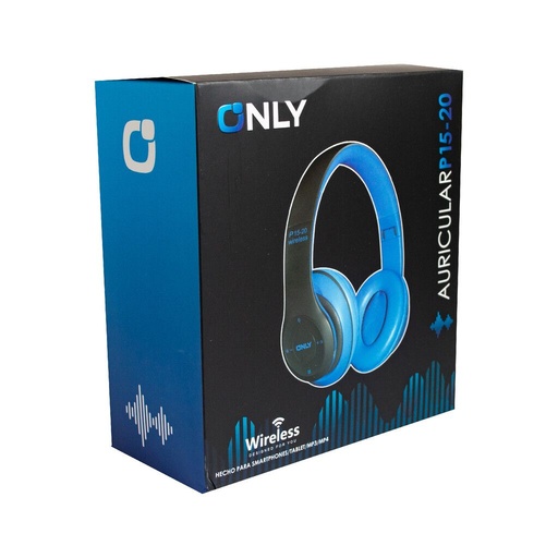 Auriculares Inalambricos  Bluetooth - Only - P15 - Azul negro