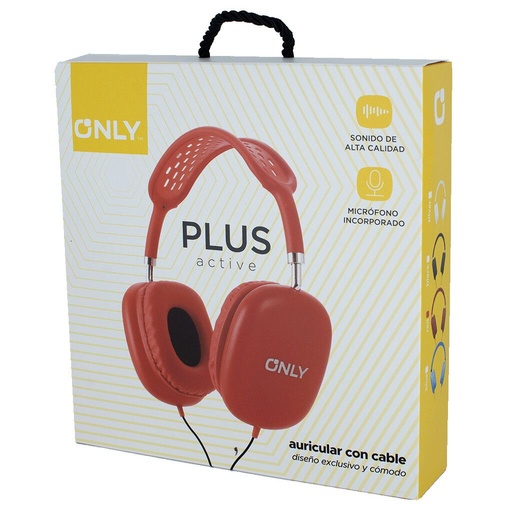Auriculares a cable - Only - Mod87 - Rojos