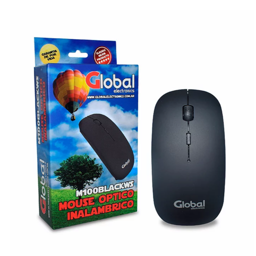 Mouse Inalambrico - Global - Negro 
