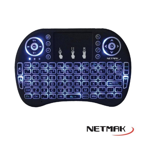 Teclado para Tv - Inalambrico - Bateria Netmal