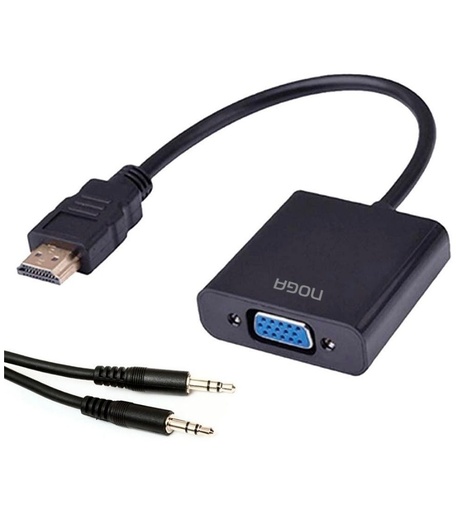 Conversor - Adaptador - Hdmi a Vga - con audio
