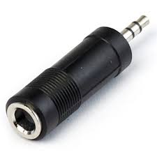Adaptador Microfono 6.5mm H a Auxiliar 3.5mm M