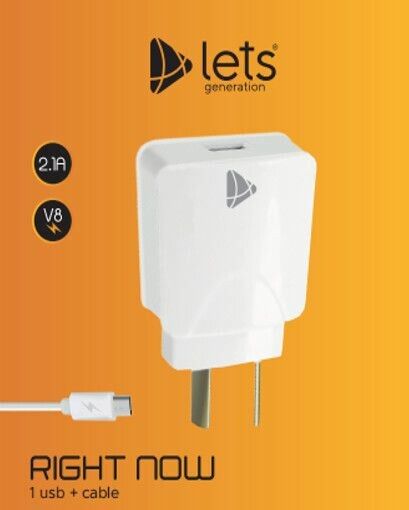 Cargador Lets 2.1A - Desmontable - V8